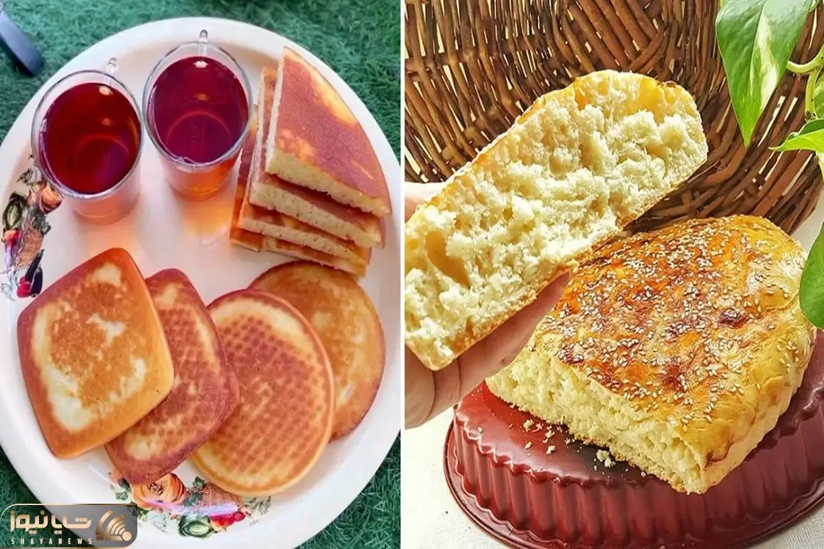 طرز تهیه نان تابه ای گیلانی با بهترین دستور /کلوبیج یه نون خوشمزه با بافت لطیف و عالی