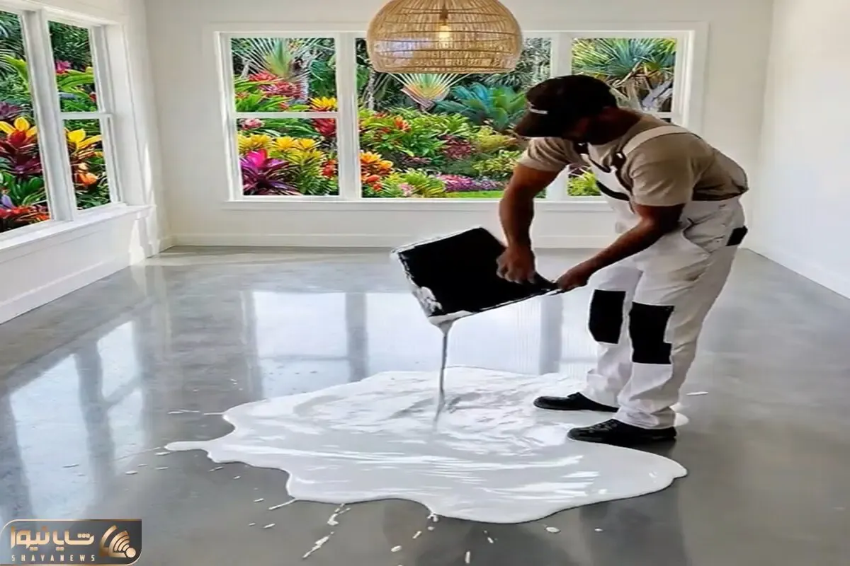 معماری خلاقانه؛ رنگ رو ریخت کف خونه میگی چه گندکاری کرد ولی تبدیلش کرد به ساحل