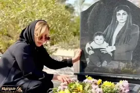 آواز احساسی؛ مرجانه گلچین هم داغدار شده سرمزار عزیزش سوزناک میخونه قلبت تیره میکشه