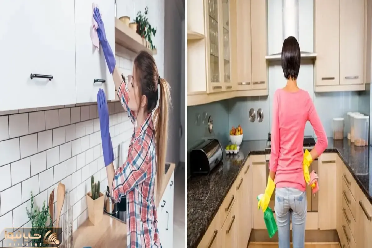 چطور کابینت‌ های آشپزخونه رو مثل روز اول برق بندازیم؟/کابینت درخشان با مواد طبیعی!