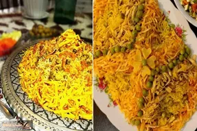 طرز تهیه کاری پلو شیرازی / خوشمزه ترین قاطی پلو با عطر و طعم فوق العاده