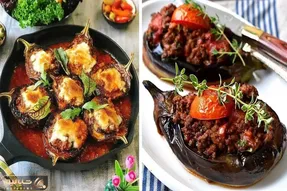 طرز تهیه بادمجون شکم پر با بهترین روش / طعم و مزه عالی و پخت سریع و راحت
