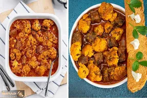طرز تهیه خورش گل کلم خوشمزه و لذیذ / یه غذای متفاوت پاییزی که حرف نداره