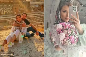 مینا زنِ بهرام رادان با لباس تو خونه ناناش چه جیرانی شده واسه آقاش؛ از جوگولستان اومده!