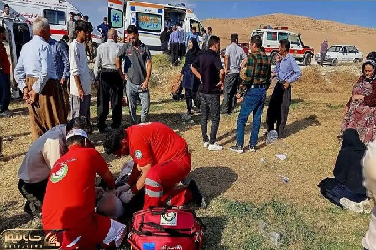 مینی‌بوس حامل دانش‌آموزان در نقده واژگون شد + جزئیات مصدومان