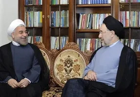 دیدار سید محمد خاتمی با حسن روحانی