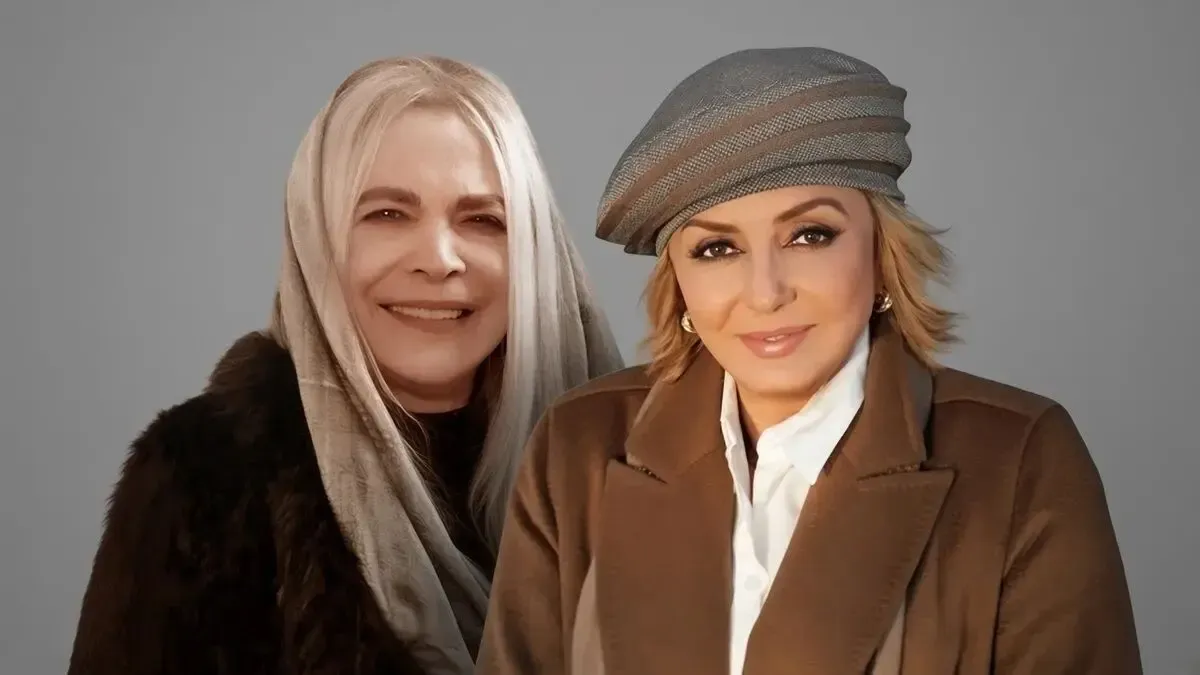 سفر به ایام قدیم سال ۱۳۵۱؛ بیتا فرهی با لباس عروس در کنار گوگوش