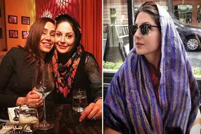 وقتی سولماز غنی با رفیق خوش استایلش تو مهمونی شب نشینیه؛ پشمالوی زبون درازه تو بغلشو!
