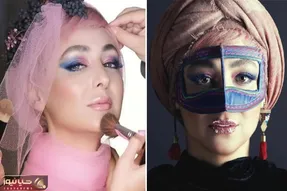 ویدا جوان زنِ لوس پژمان با جین خوشرنگش دبل ژیگر شد؛ اونجا ساده بود اینجا چشارو میچَپه!