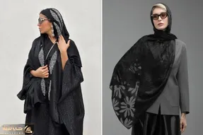 مدل های شال مشکی جدید مجلسی؛ شیک و باوقار مختص سلیقه های خاص