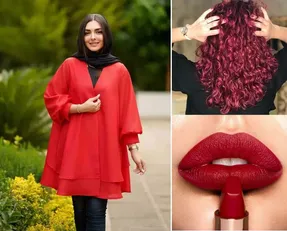 خوشگله عشششق قرمزی؟ جز مانتو با رنگ مو و رژلبشم جذاب میشیا؛ میگی نه! بیا ببین