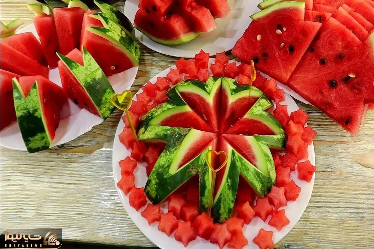 ایده های خلاقانه؛ چند مدل برش شیک و جذاب هندوانه برای شب یلدا