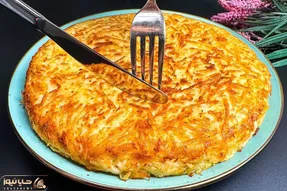 آموزش آشپزی؛ فقط پیاز، سیب‌زمینی و تخم‌مرغ میشه این شام جذاب