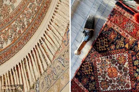 تمیز ماندن ریشه ی فرش؛ با این ترفندا دیگه جلو مهمون از ریشه های سیاه فرش خجالت نمیکشی