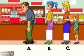 بازی فکری؛ اگه مبصر کلاس باهوش ها هستی بیا بگو تو این صف فروشگاه کی انسان نیست؟