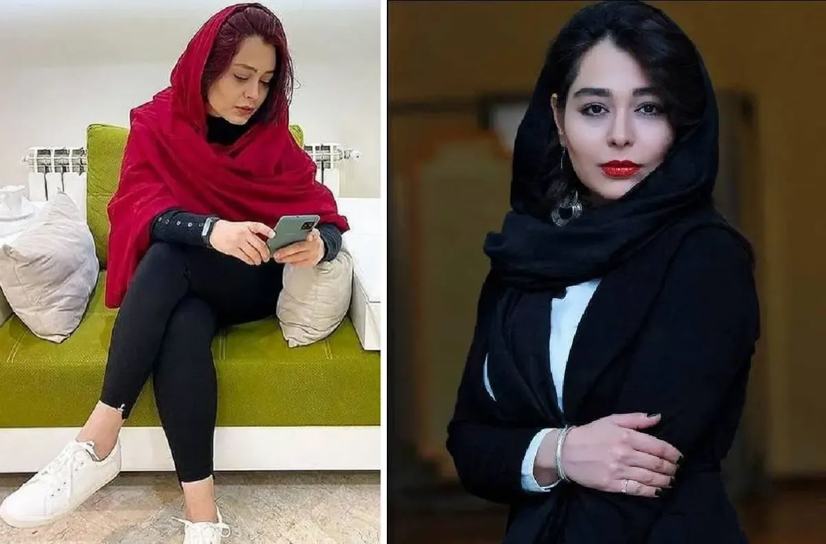 ژست مرموزانه خانم بازیگر با رژ لبی غلیظ! +عکس