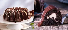 طرز تهیه کیک شکلاتی با فیلینگ پنیری؛ ایشون به طرز عجیبی خوش بافت تشریف دارن