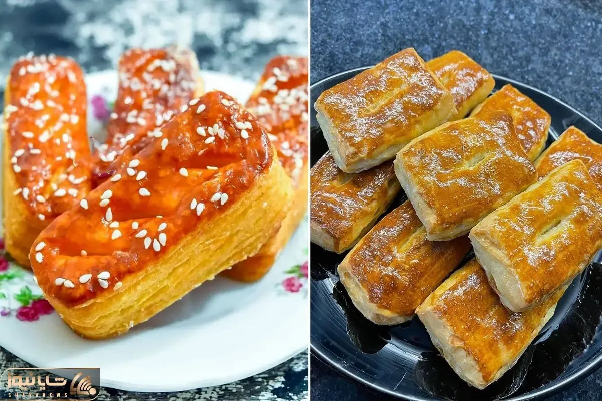 طرز تهیه شیرینی زبان با خمیر هزار لای خانگی / شیرینی با ماندگاری بالا مخصوص عید نوروز