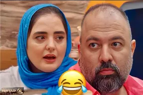 سکانس خندان؛ نرگس محمدی از ربط ابرو و دست چپ علی اوجی به هم میگه همه غشیدن