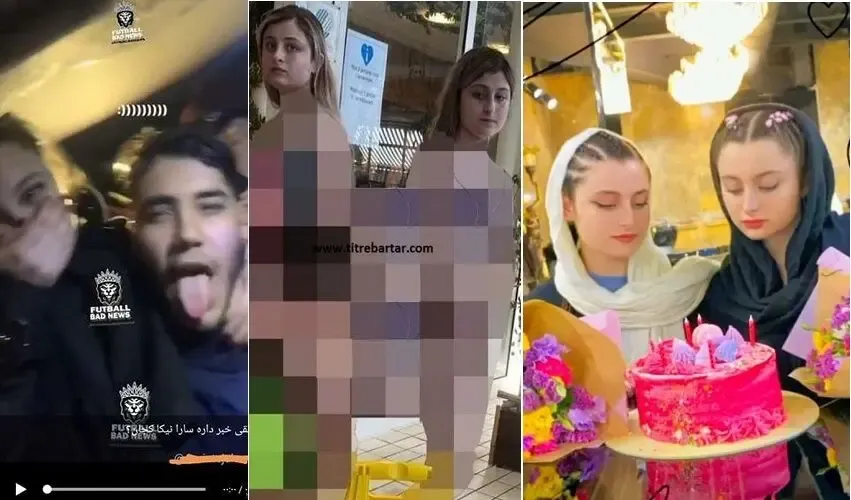 خودنمایی سارا و نیکا با کیک لاکچری بعد رسوایی استخر مختلط