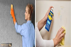 با مواد در دسترس کاغذ دیواری رو تمیز تر از روز اول کن/ حرفه ای تمیزکاری کن