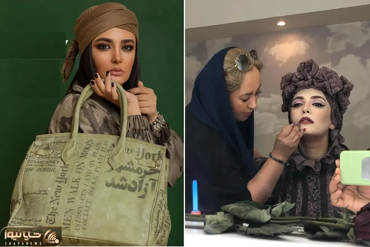 وقتی نقاب رنگ و لعابدار 