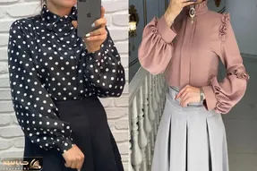 مدل شومیز برای خانوم هایی که شکم دارن / نگو نمیدونی با چه رنگی شکمت اصلا به چشم نمیاد