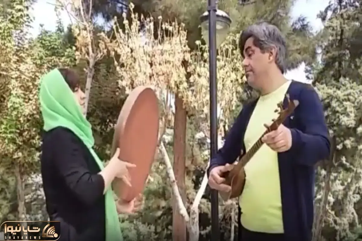 آواز خیابانی؛ زن و مرد خوش ذوق تو پارک میزنن و میخونن خانمه سوتی داد آقاعه جمعش کرد