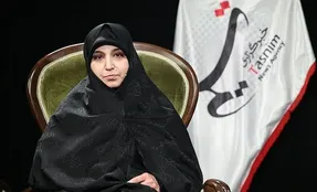 نرجس سلیمانی در صف رای گیری + عکس