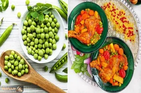 طرز تهیه خورشت مرغ و نخود فرنگی / با سبزیجات تر و تازه یه غذای عالی درست کن