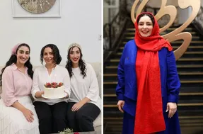 تولد ژاله صامتی در کنار دو دخترش در خانه شخصی؛ عکس خانوادگی بازیگر محبوب