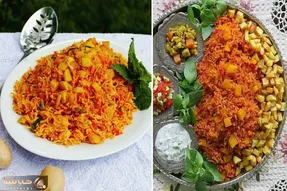 طرز تهیه گوجه پلو (دمی گوجه) با بهترین دستور/ غذای خوشمزه بدون گوشت رو اینجوری بپزید