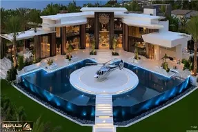 معماری خلاقانه؛ خونه ساختن هلیکوپر روش لنگر میندازه میلیاردرا برا دیدنش وقت گرفتن