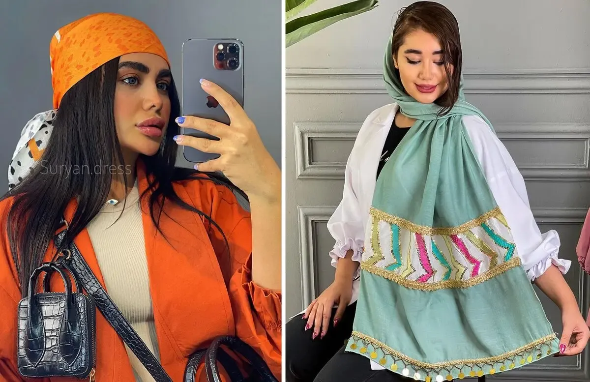 شال و روسریِ مناسب واسه خانوم خوشگلا از پوست روشن و بلوری تا تیره و سولار رفته ها