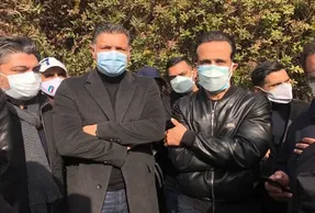 چهره ها در مراسم تشییع مهرداد میناوند