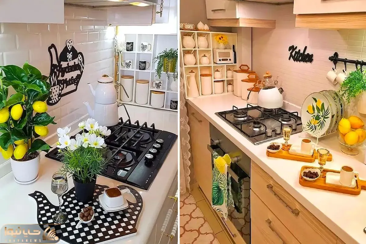 چیدمان و دیزاین روی کابینت با المان های ترند 1404؛ تمیزی و لوکس بودن علی الخصوص جهاز