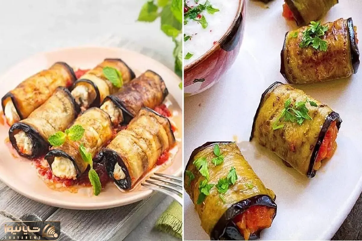 طرز تهیه رول بادمجان و کدو مجلسی / یک غذای خوشمزه که برای مهمونی هم عالیه