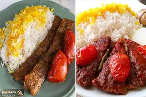 طرز تهیه کته عطری و کباب تابه ای / موقع خوردن این غذا مراقب انگشتاتون باشید