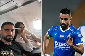 (عکس) مهرداد محمدی برای زایمان همسرش آیدا راهی انگلیس شد