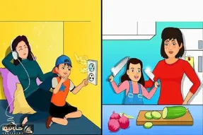 بازی فکری؛ کدام یک از مادر ها بی احتیاطی کرده؟