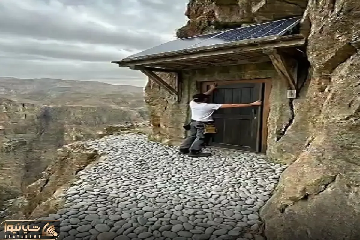 معماری خلاقانه؛ والا اینجا پاتوق بزکوهیه ولی این آقا رفت کوه رو شکافت توش خونه ساخت توپ