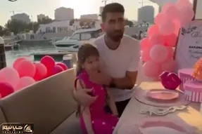 آواز شاد؛ بیرانوند برا دخترش یه تولد رو عرشه کشتی گرفت آدم مهمونا رو میبینه هنگ میکنه