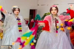 آواز محلی؛ پایکوبی قشقایی زن و مرد که لذت میبری از اصالت بانو لباس محلی آقا کت شلوار