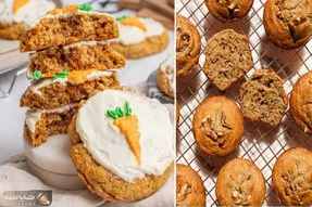 طرز تهیه کوکی هویج و گردو / میان وعده خوشمزه و مقوی که در کنار قهوه و چای عالیه