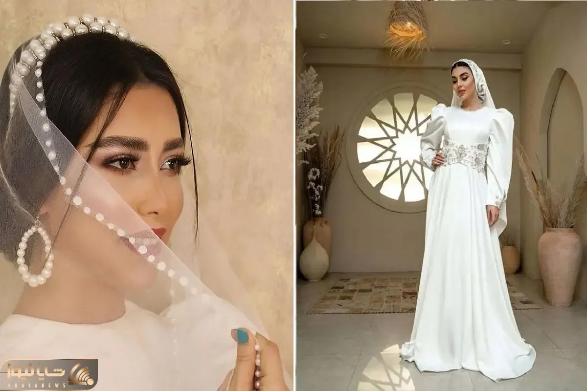 نمونه برای استایل عقد محضری / عروس خانوم دیگه وقت تور و گیپور گذشته الان فقط مینیمال