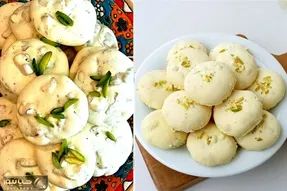 شیرینی پفکی گردویی واسه عید نوروز حرف نداره از سبکی و خوشمزگی/دستور سریع و راحت