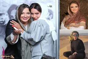 گلاره عباسی با آقایون سانتی مانتال چه خوشه؛ ژست تابیده خانوم لایِ شن های کویر چی میگه!