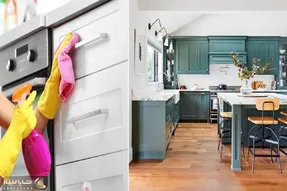 تمیز کردن کابینت برات سخته و اشکتو درمیاره؟ خب اینجوری سرعتی لکه چربی رو محو کن راحت