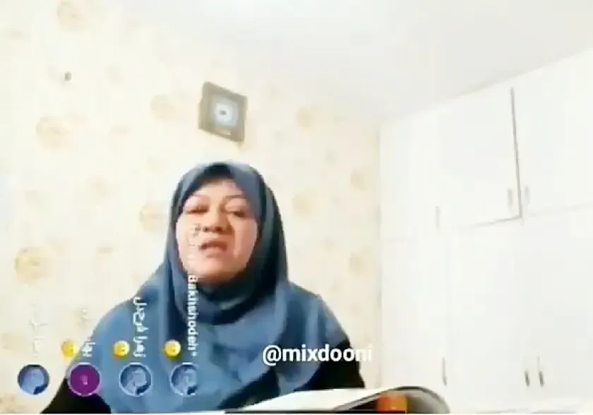 جنجال شوهر خانم معلم در کلاس آنلاین!