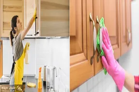 چربی‌ های کله‌ شق و کنه کابینت دیگه دردسر نیستن/ با مواد خونگی بدون بشور بساب تمیز کن